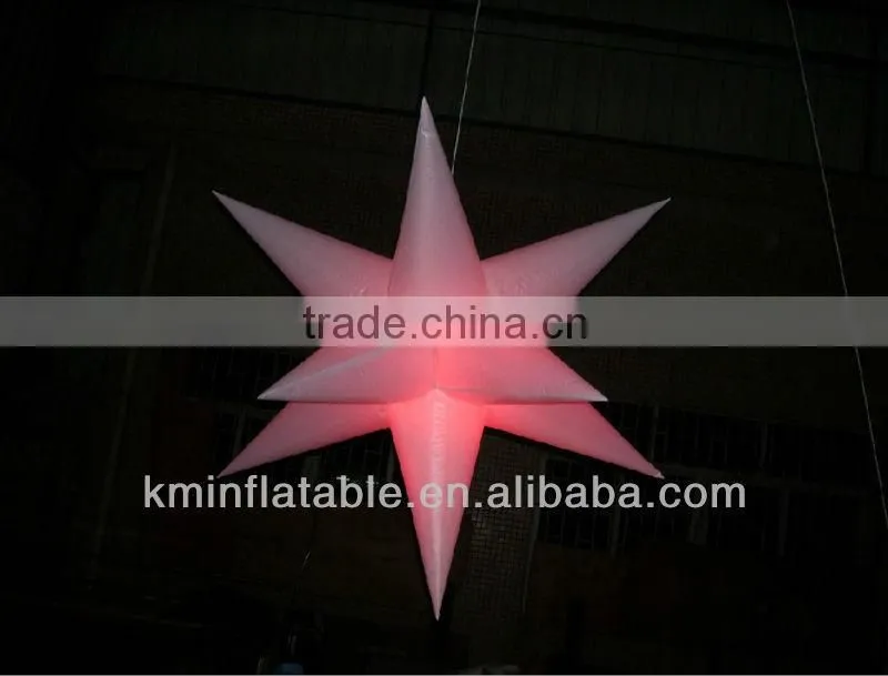 white inflatable star