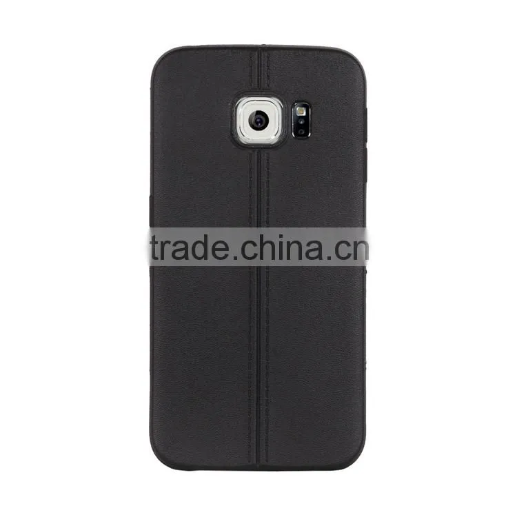 2015 unique TPU free sample mobile phone case two line style Case For Samsung galaxy S6 edge