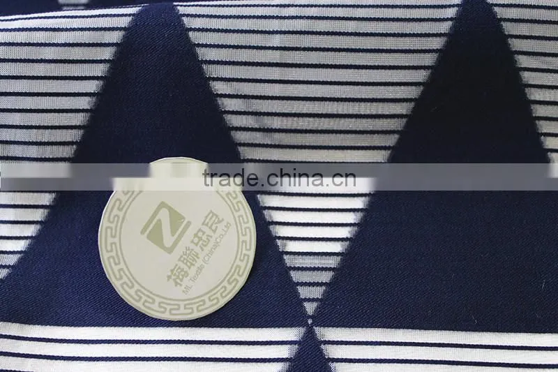 Triangle jacquard organza fabric Geometric figure jacquard fabric with cotton
