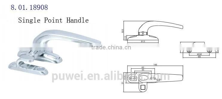 Aluminum Grab Handle Door and Window Handle Casement Window Handle