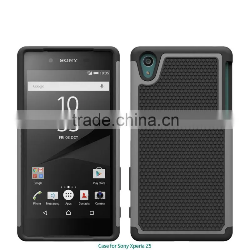 New arrival Football texture rugged silicone pc back cover protective case moblie phone case for sony xperia z5 alibaba china