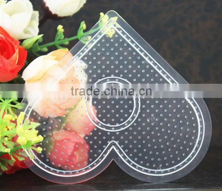 ARTKAL fuse beads diy intelligent toy small heart shape pegboard for 2.6mm fuse beads