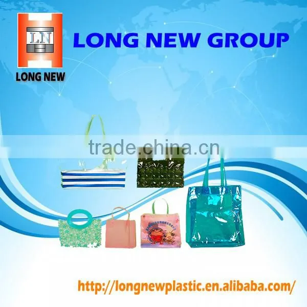 E health food File handbag cometic custom plastic makeup bag