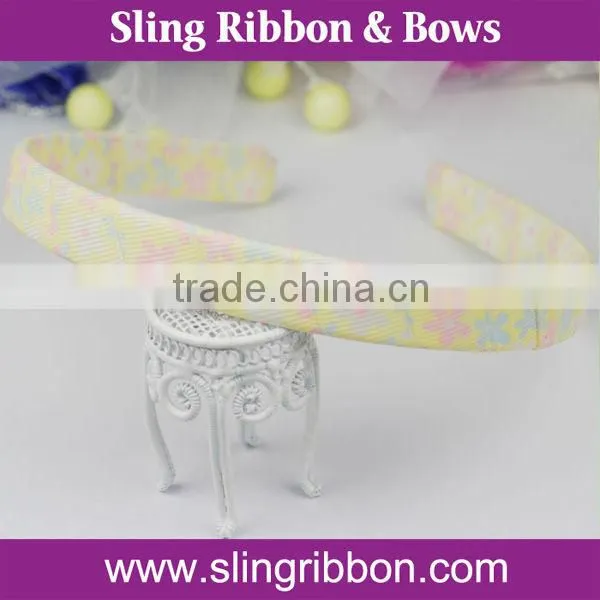 Latest Flower Ribbon Headband Spring Hair Accessories