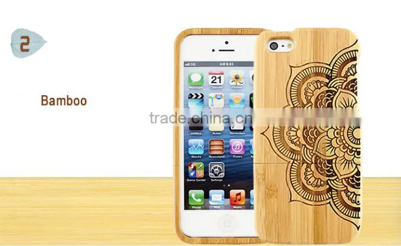Mandala Flower Design Engraved Double Sided Bulk Case For iPhone 5/5S