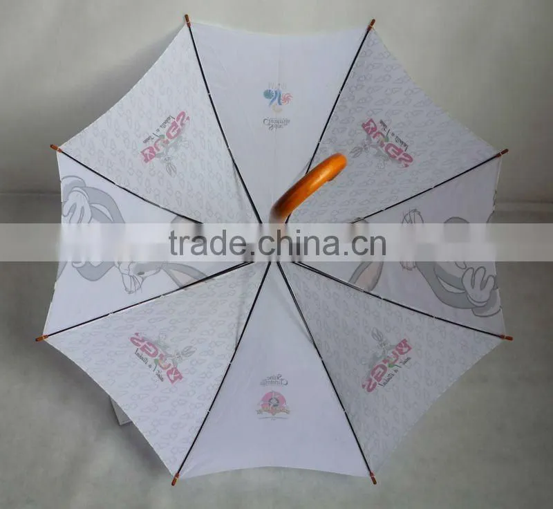 Rain or promotional straight bamboo umbrella