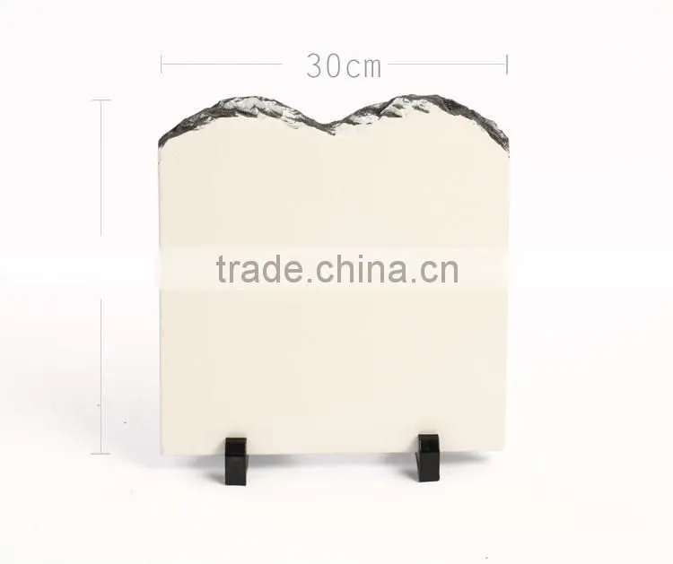 Hotsale DIY L30*H30*W0.9CM blank up opening sublimation slate rock pictures