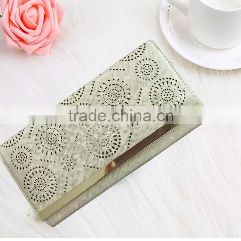 2016 Hot high quality lady leather wallet New Popular Clutch Bag and Party wallet Wholesale