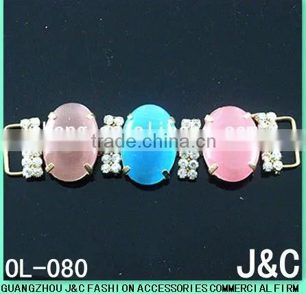 colorful resin bead shoes accessories/shoes chain/shoes ornament