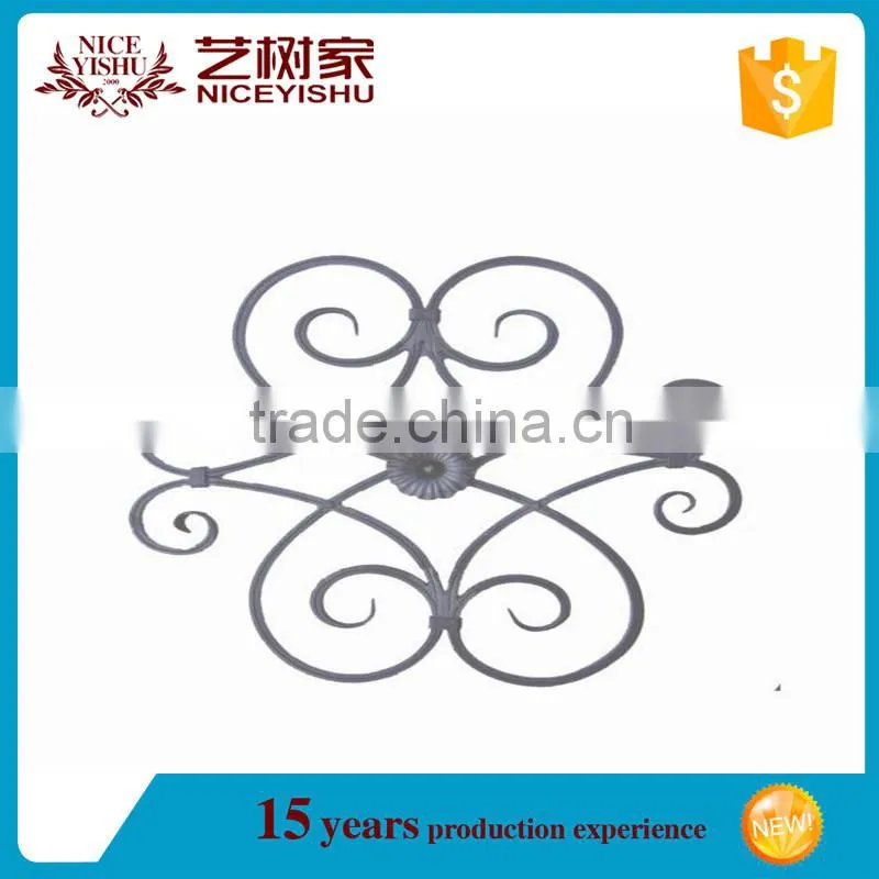 wrought iron flowers and leaves for gate, fence, railing
