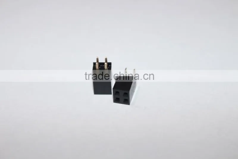 2.54mm double row straight Female header 2 pin