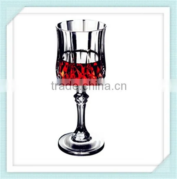 2016 new design embossed wine glass good price crystal wine glass cup for sale