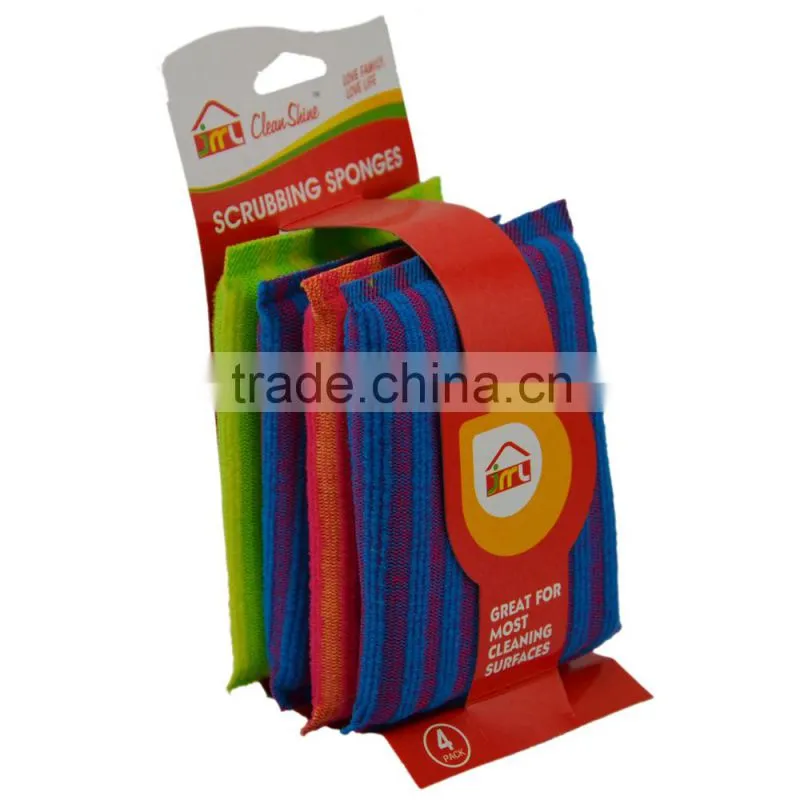 Household Daily Need Items Non-abrasive sponge scrubber cellulose sponge scrubber for dish washing