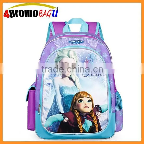 Quanzhou factory school backpack frozen school bag wholesale