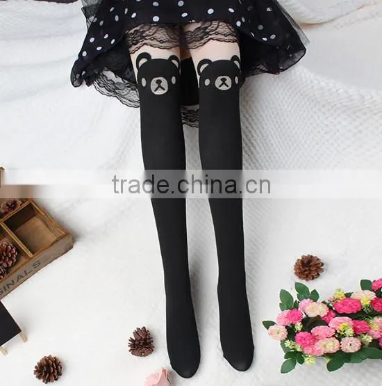 Latest Cute Bear Japanese Girl 's Stocking