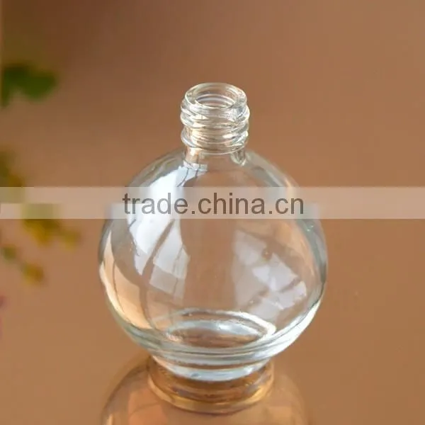 Clear glass gel nail polish bottle/glass perfume bottle