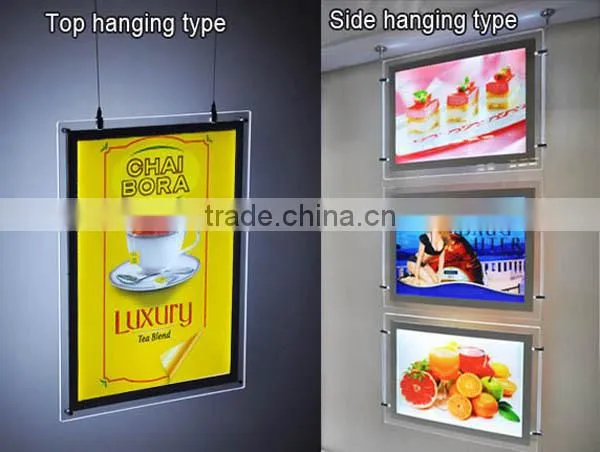 Crystal Acrylic LED Light Box A3 A4 Table Display LED Light Box
