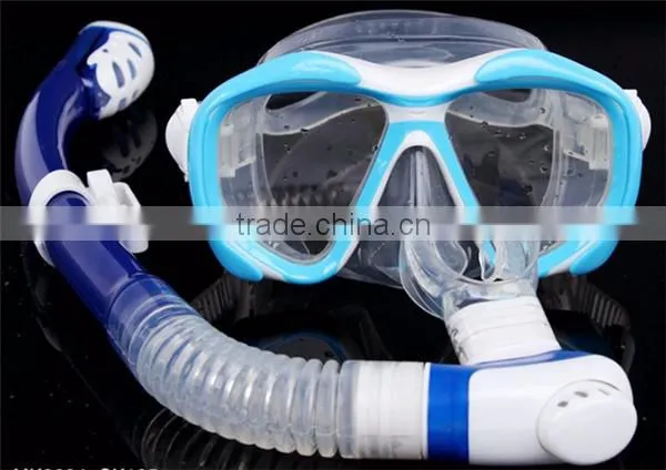 Scuba Diving Mask Snorkel Glasses Set Silicone Swimming Pool Equipment Swimming Accessories 2016 NEW 3 COLORS