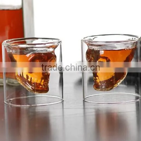 Crystal Skull Head Vodka Shot Wine Glass Novelty Cup