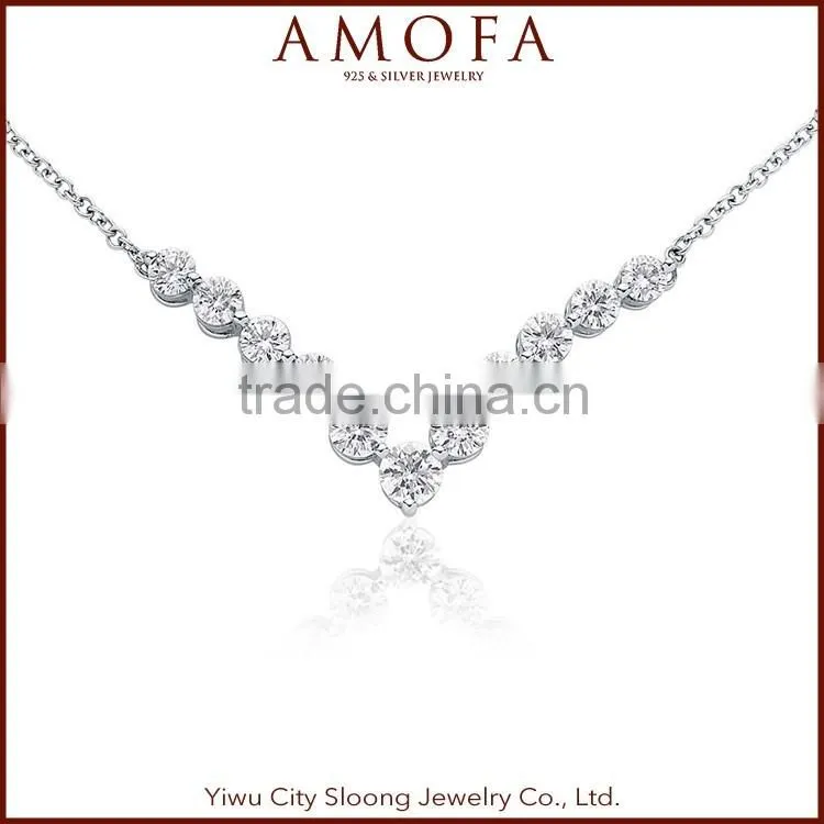 Newest Jewelry fashion letter v pendant jewelry