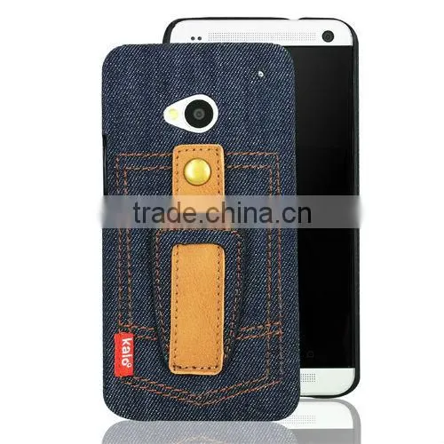 Denim Winder Cases For New HTC ONE phone accessory, mobile phone cover