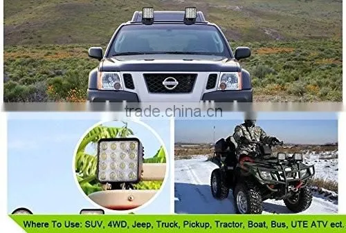 High power auto truck led light led flood light outdoor 48W led work light