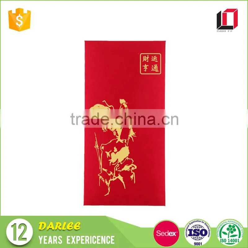 2017 Custom Chinese new year rooster silk red packet