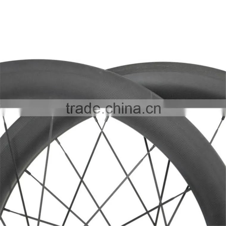 Bicycle wheel rims, tubular 60mm Depth 700c road bicycle full carbon rims