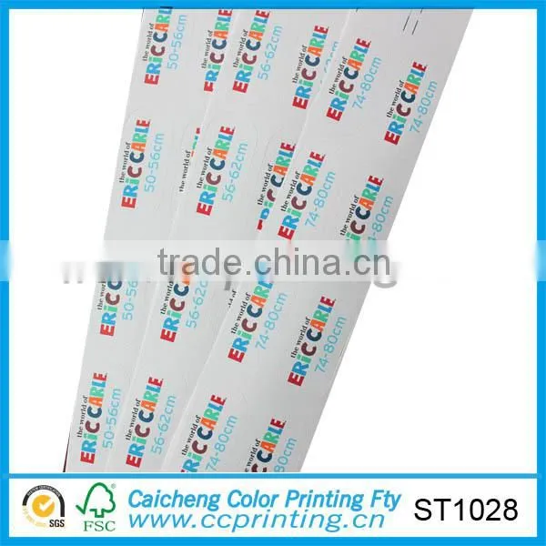 manufacture paper sticker baby cloth sticker label