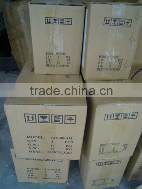 CAP Solar battery 3AH-250AH with good quality Pb material