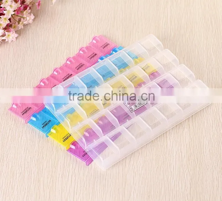 Alibaba China Manufacture Plastic Pocket Size Pill Box