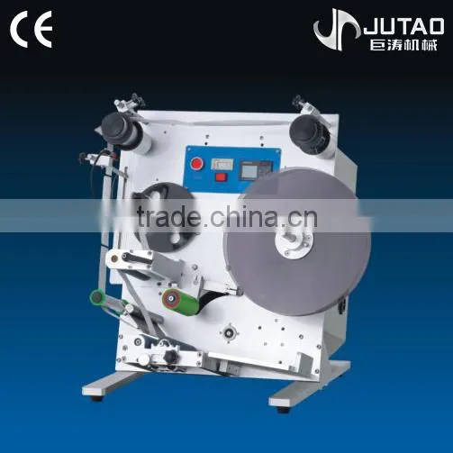 Semi automatic labeling machine for round and flat bottle