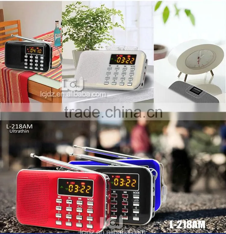 L-218AM Multifunctional mini radio fm with mp3 player and speaker