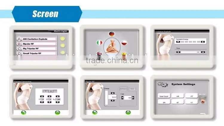 CE approved 5 in 1 weight loss mono polar ultrasound slimming skin tightening