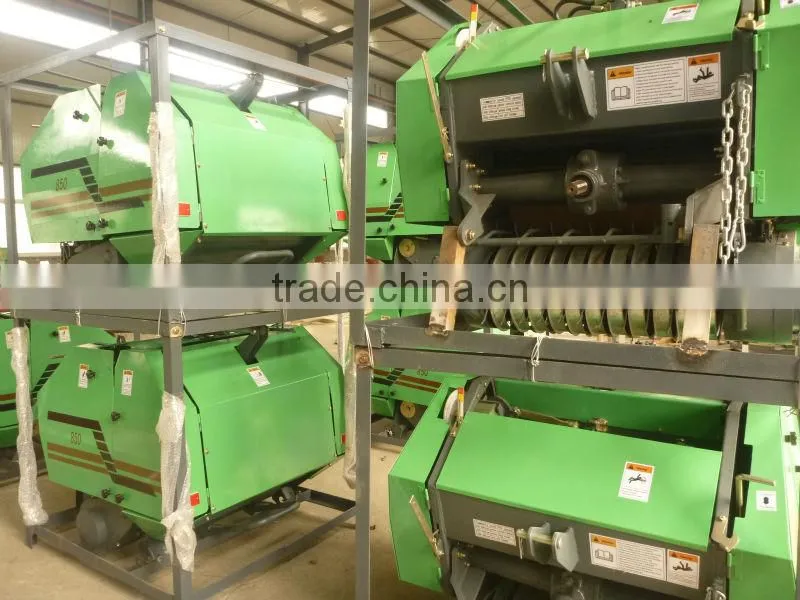 mini round hay baler for rice&wheat