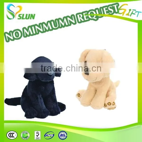 Black little custom stuffed plush animal dog toy