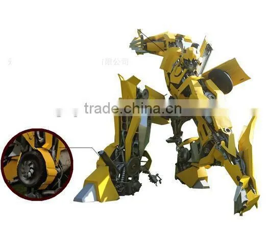 industrial plastic and steel Robot man models for sale