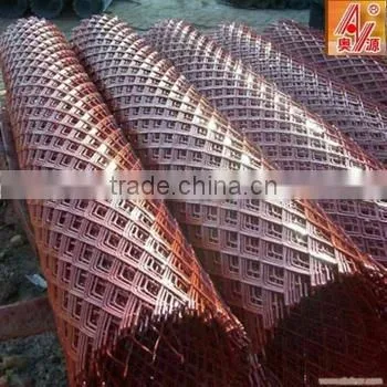 heavy duty expanded mesh sheets / PVC coated expanded metal mesh supplier