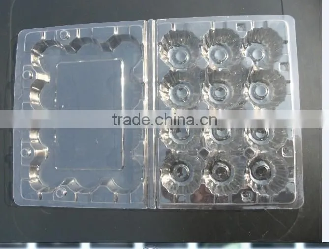12 holes plastic quail egg cartons
