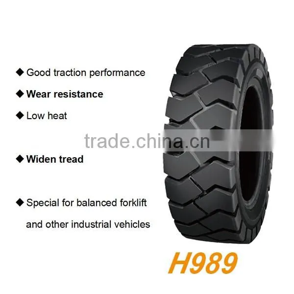 H989 bulk engineering car tires for forklift truck use