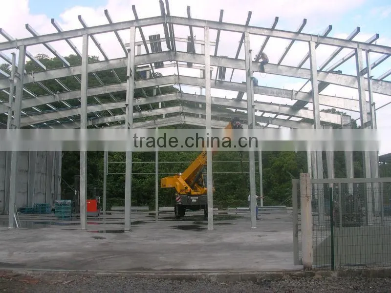 Hot dip galvanized light steel structure qingdao factory