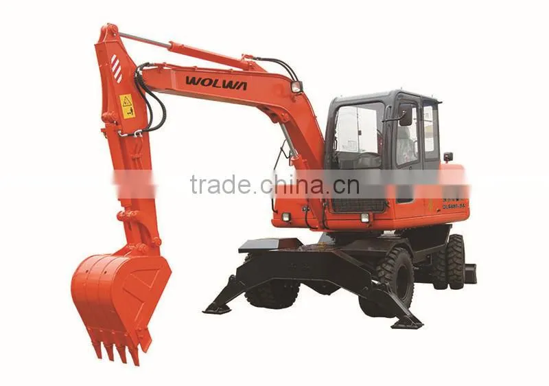 8ton wheel log excavator for sale