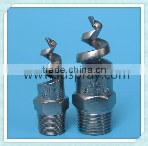 Stainless steel SS spiral cooling tower nozzle