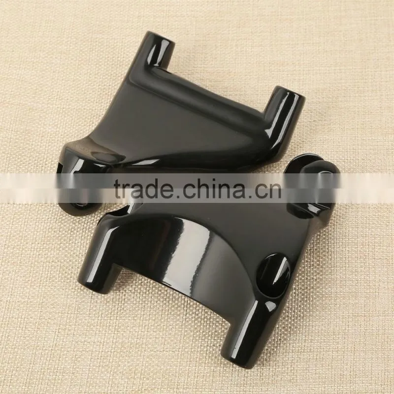 Black Passenger Peg FootPeg Mount For XL 883 1200 Sportster 04-13 10 11