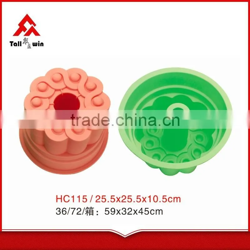 Silicone rubber cake mold