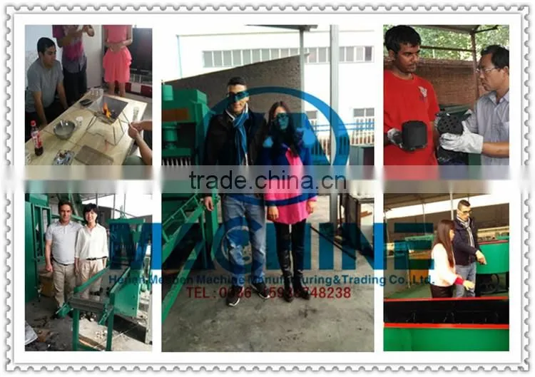 2015 High efficient and low consumption Coconut shell charcoal making machine production line