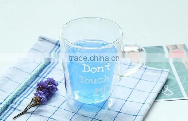 Heat resistant glass drinking mug Borosilicate glass drinking mug glass drinking mug