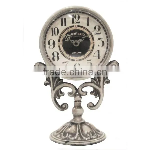 Metal Bird Table Clock