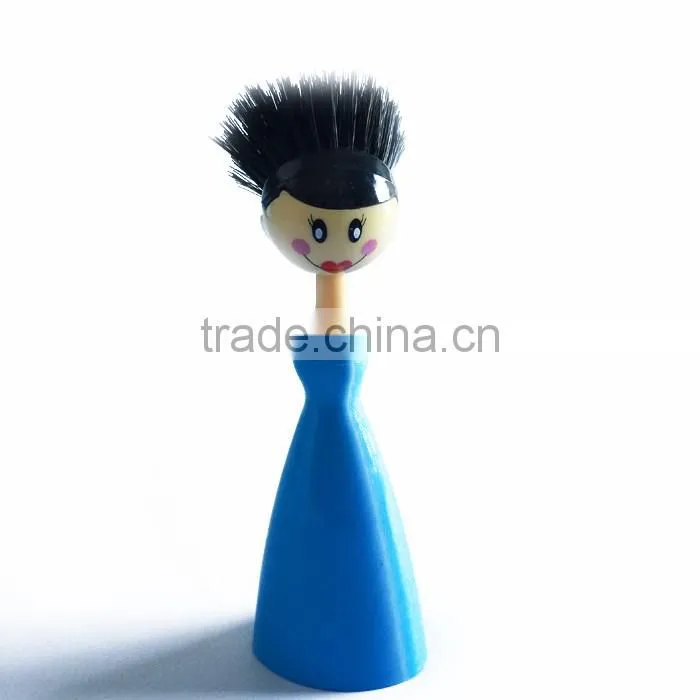 Household Plastic Cartoon Lady Pan Brush