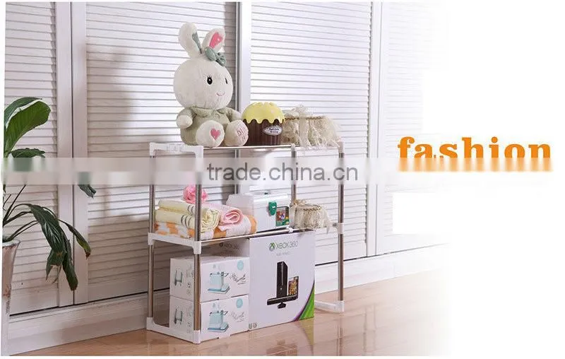 New Multifunction Stainless Steel Tool Kitchen 2 layers Microwave Oven Organizer Holder Storage Shelf Rack